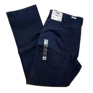 NWT Joseph Abboud Dress Pants Men's Stretch Slim Fit 38x32 FF Hemmed Dark Blue